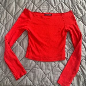 Red Brandy Melville long sleeve
